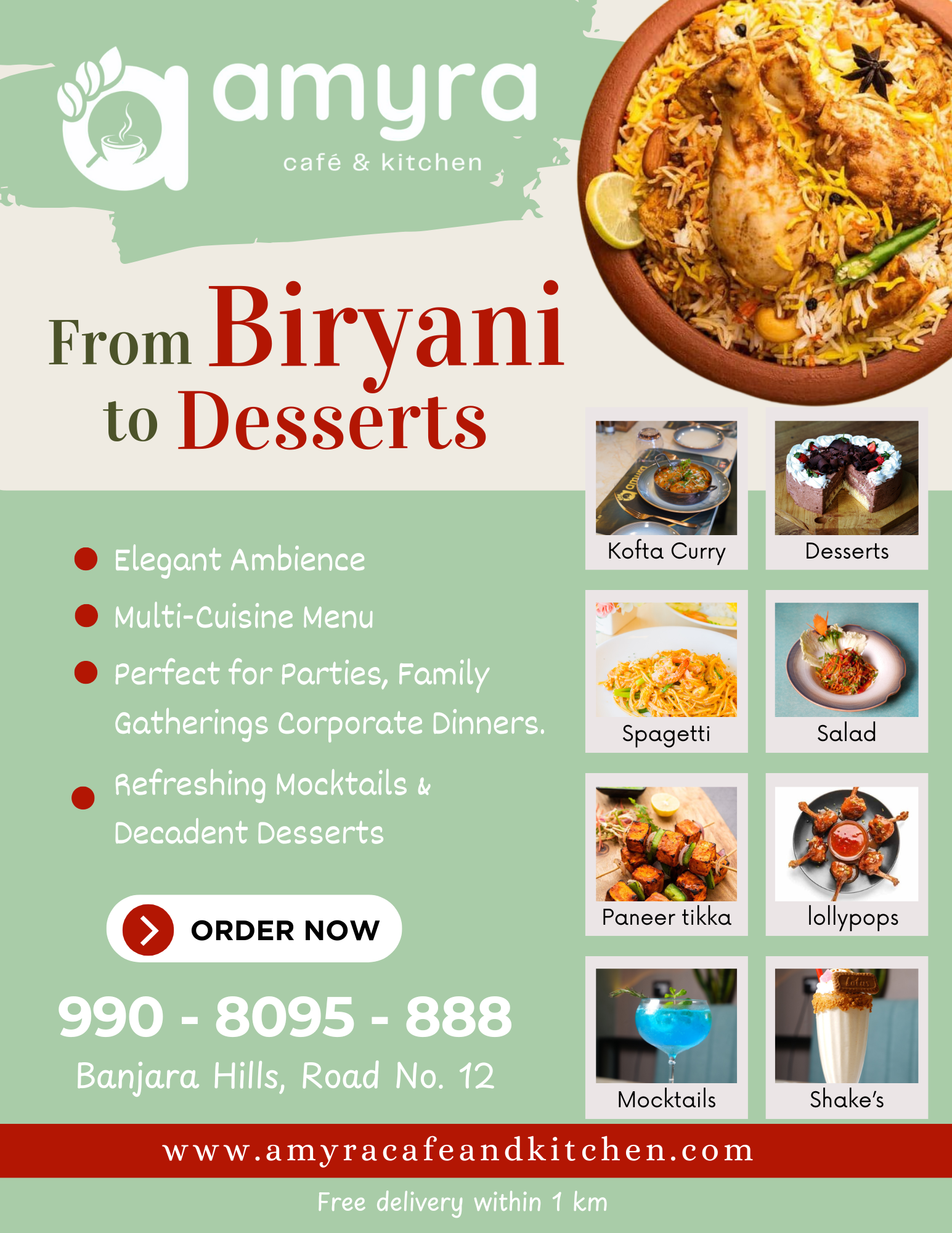 Veg and non-veg restaurants in Banjara Hills